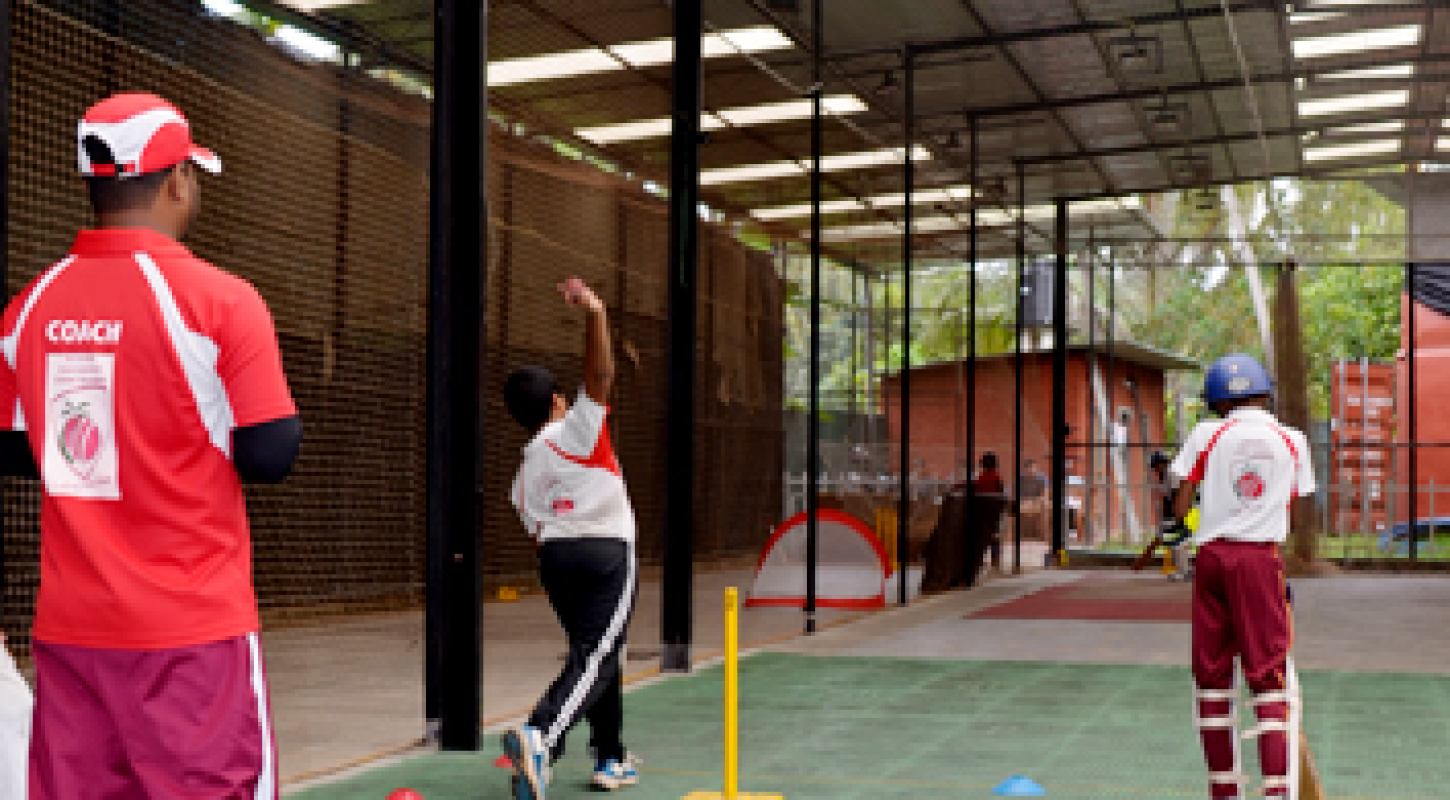 Floodlit Indoor cricket nets